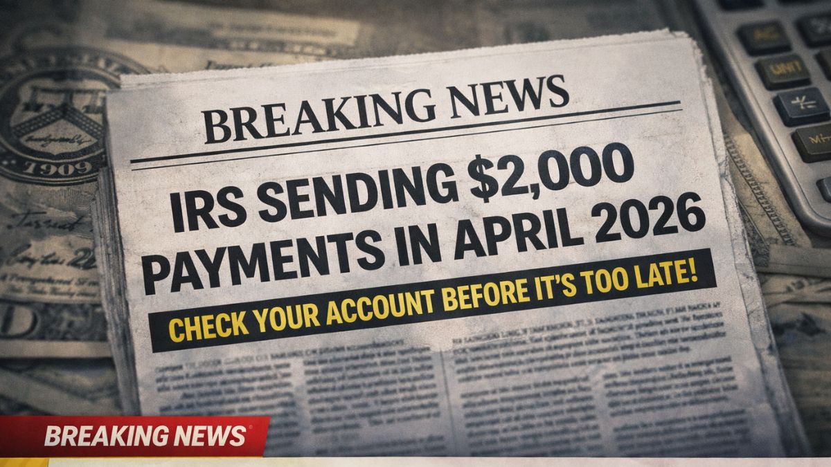 IRS Sending $2,000 Payments in April 2026 – Check Your Account Before It’s Too Late!