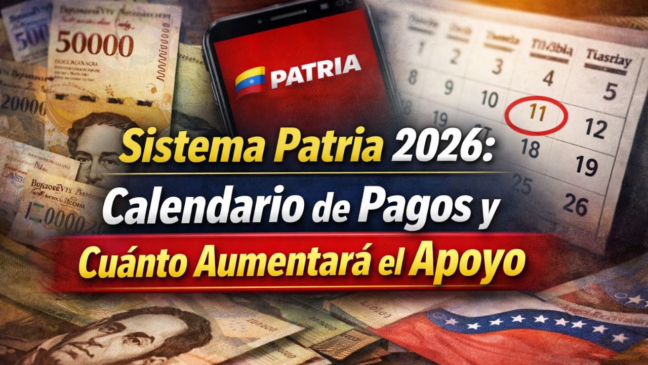Sistema Patria 2026: calendario de pagos y cuánto aumentará el apoyo